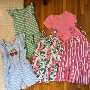 Lot of 2-3T summer clothes, toddler girl dresses and romper